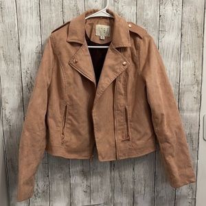 Blush Pink Suede Jacket​​​​